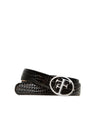Marron Croco Boucle Argent