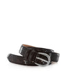 Marron Croco Boucle Argent