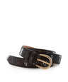 Marron Croco Boucle Or