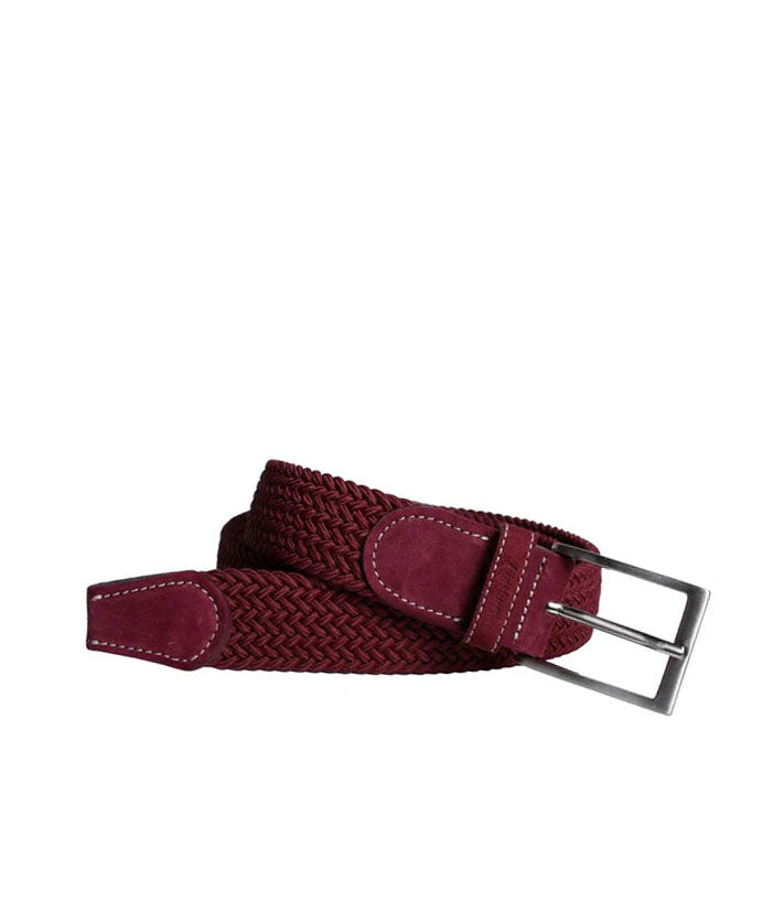 Braided Belt Burgundy
