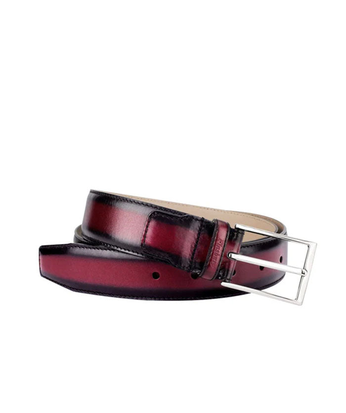 Belt ANTICA Burgundy Patinated