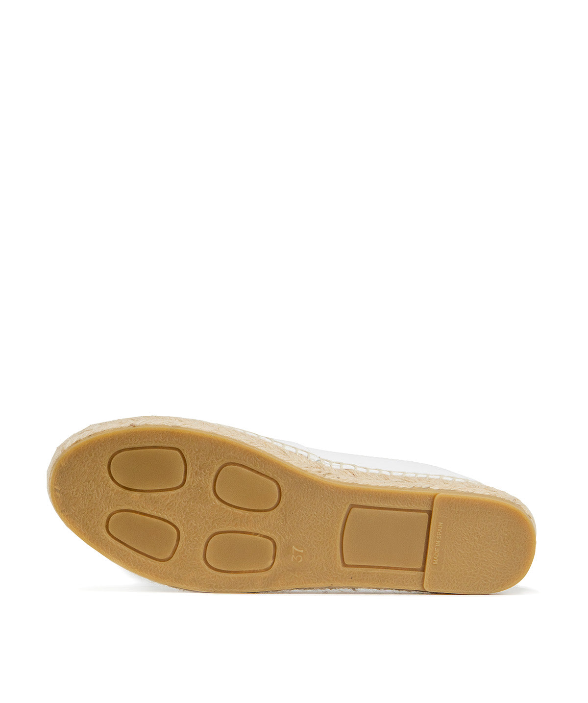IZIA White and Gold Espadrilles